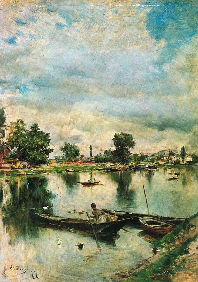 Paesaggio fluviale, 1877